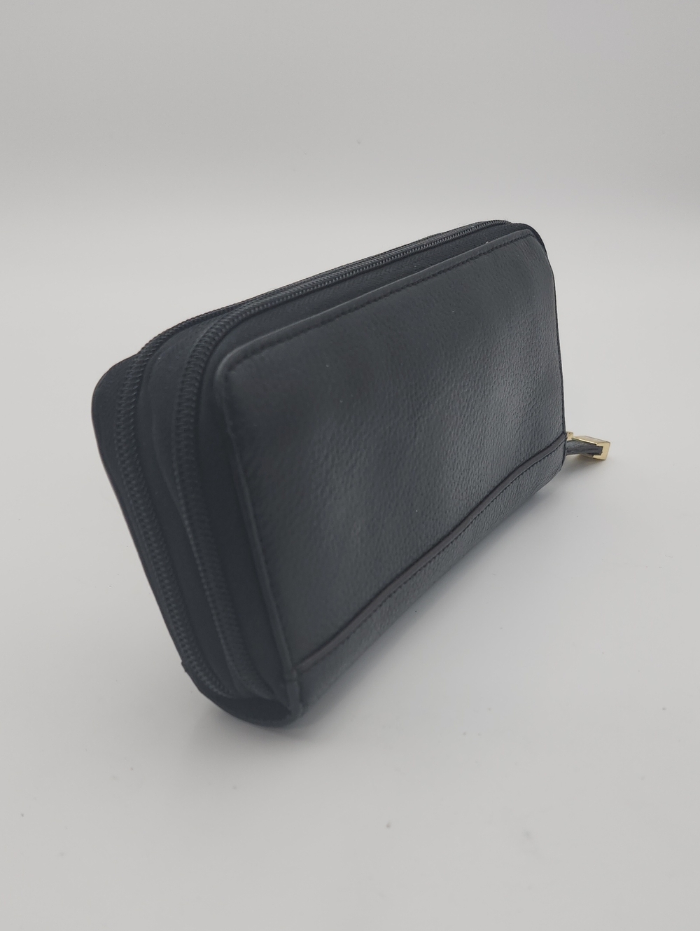 Tignanello Black Leather Continental Zipper Wallet - Picture 5 of 13